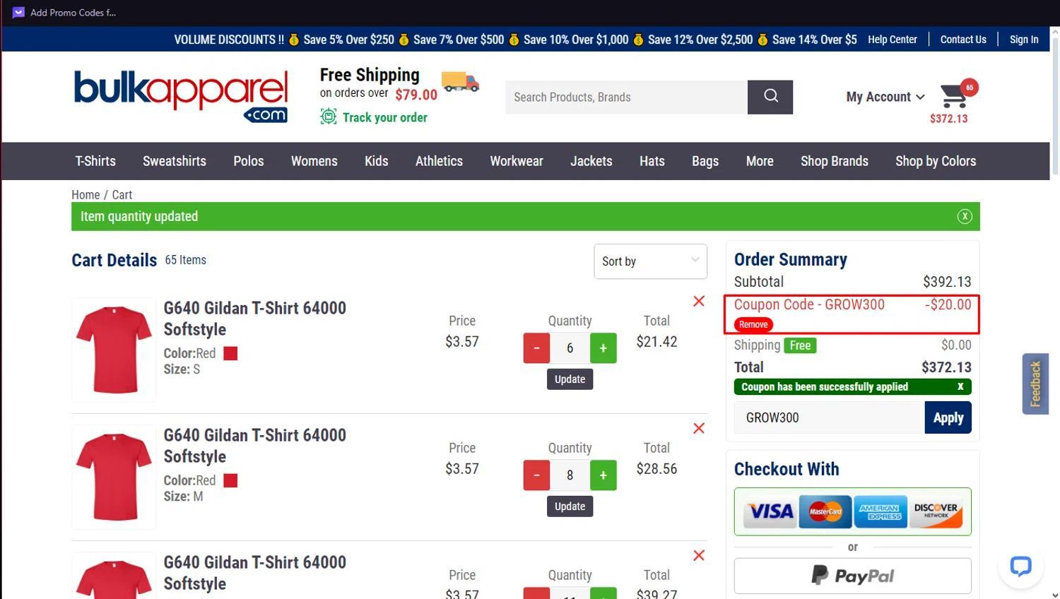 How to apply Bulkapparel coupon code